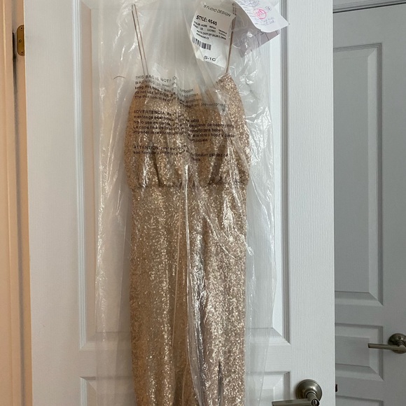 Rose Gold Long Dress - Picture 2 of 7